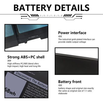 PC NEW 3HWPP Laptop Battery For Dell Latitude 5401 5410 5411 5501 Precision 3541 3551 Precision 3541 3550 3551 1VY7F N2NLL