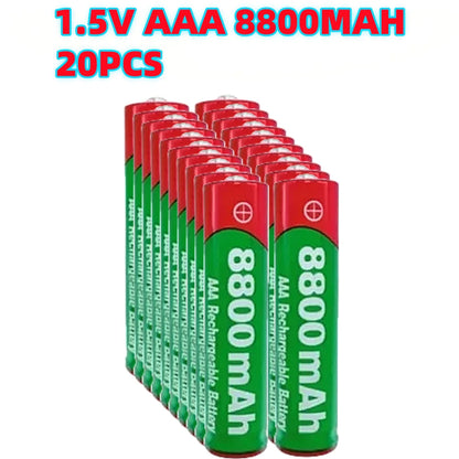 PC NEW 8800mAh Rechargeable Battery AAA NI-Mh Alkalinity Battery 1.5 V AAA Battery  Clocks Mice Computers Toys So on