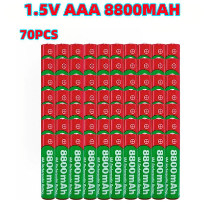 PC NEW 8800mAh Rechargeable Battery AAA NI-Mh Alkalinity Battery 1.5 V AAA Battery  Clocks Mice Computers Toys So on