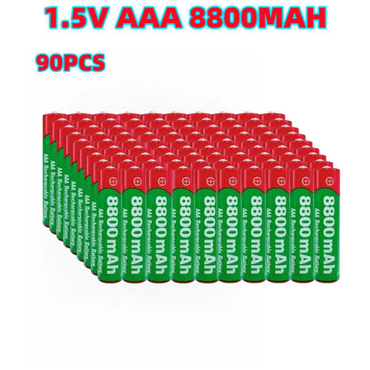 PC NEW 8800mAh Rechargeable Battery AAA NI-Mh Alkalinity Battery 1.5 V AAA Battery  Clocks Mice Computers Toys So on