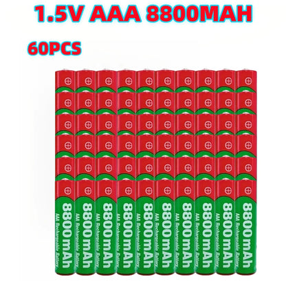 PC NEW 8800mAh Rechargeable Battery AAA NI-Mh Alkalinity Battery 1.5 V AAA Battery  Clocks Mice Computers Toys So on