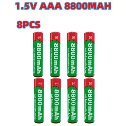 PC NEW 8800mAh Rechargeable Battery AAA NI-Mh Alkalinity Battery 1.5 V AAA Battery  Clocks Mice Computers Toys So on