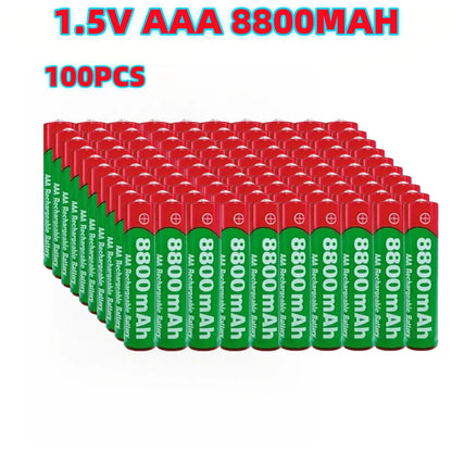 PC NEW 8800mAh Rechargeable Battery AAA NI-Mh Alkalinity Battery 1.5 V AAA Battery  Clocks Mice Computers Toys So on