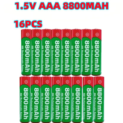 PC NEW 8800mAh Rechargeable Battery AAA NI-Mh Alkalinity Battery 1.5 V AAA Battery  Clocks Mice Computers Toys So on