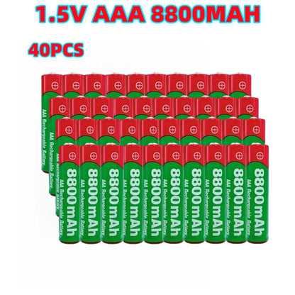 PC NEW 8800mAh Rechargeable Battery AAA NI-Mh Alkalinity Battery 1.5 V AAA Battery  Clocks Mice Computers Toys So on