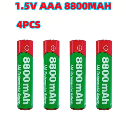 PC NEW 8800mAh Rechargeable Battery AAA NI-Mh Alkalinity Battery 1.5 V AAA Battery  Clocks Mice Computers Toys So on