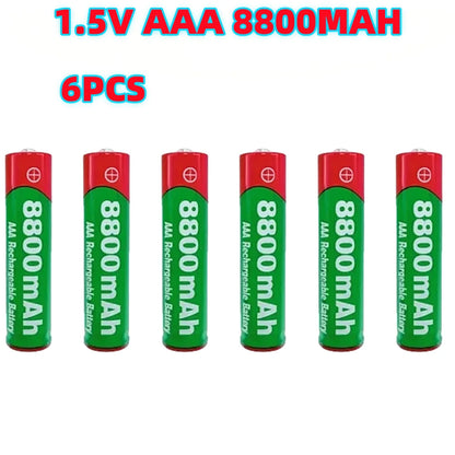 PC NEW 8800mAh Rechargeable Battery AAA NI-Mh Alkalinity Battery 1.5 V AAA Battery  Clocks Mice Computers Toys So on