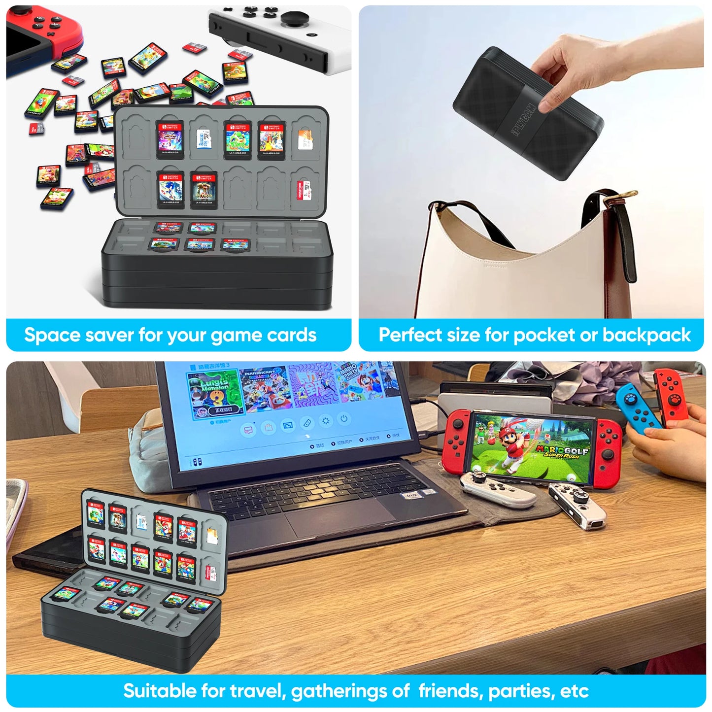 NEW 96/72/48 In 1 Switch Game Card Storage Case For Nintendo Switch/Swtich OLED Protective Cards Game Cards accessories