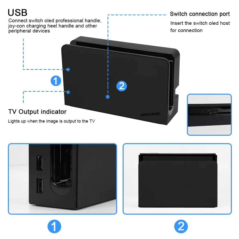 NEW Limited Version TV Dock  Nintend Switch OLED Charging Dock HDMI-Compatible TV Dock Charger Station Stand Dock