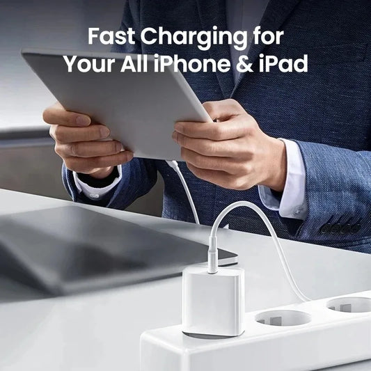 PC NEW Original PD 35W Fast Charger For iPhone 16 15 14 13 11 12 Pro Max Plus XR USB C Cable Fast Charging Type-C Cables Accessorie