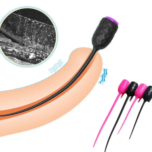 NEW Speed Long Urethral Catheter Penis Plug Sex Toys  Men Vibrating Urethra Sound Dilator Massager