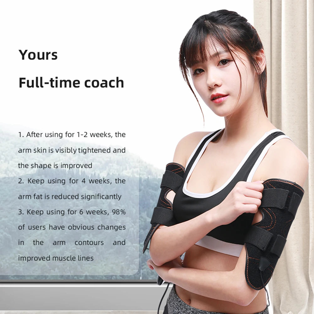 PC NEW Sports Arm Slimming Belt Portable EMS Vibration Girls Bodybuilding E