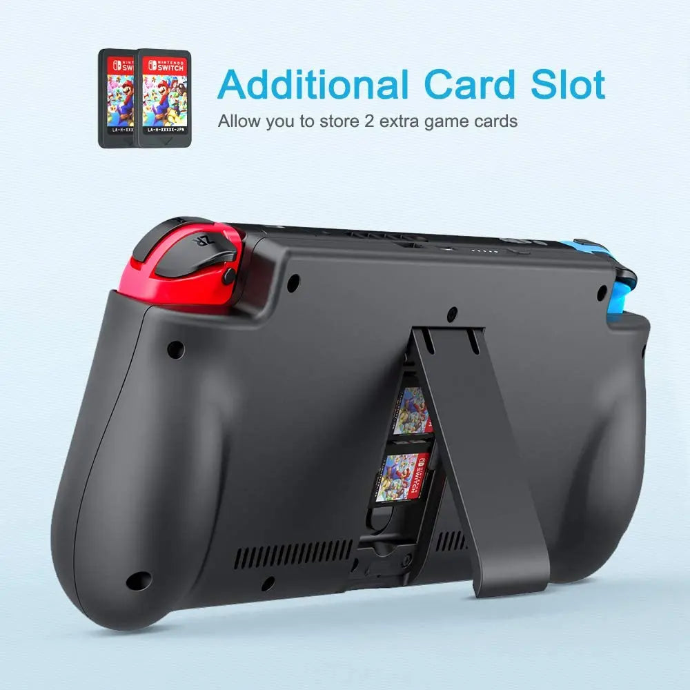 NEWDERY 10000mAh External Battery Station  Nintendo Switch/Switch OLED Backup Charger Case Support PD Quick Charging Power