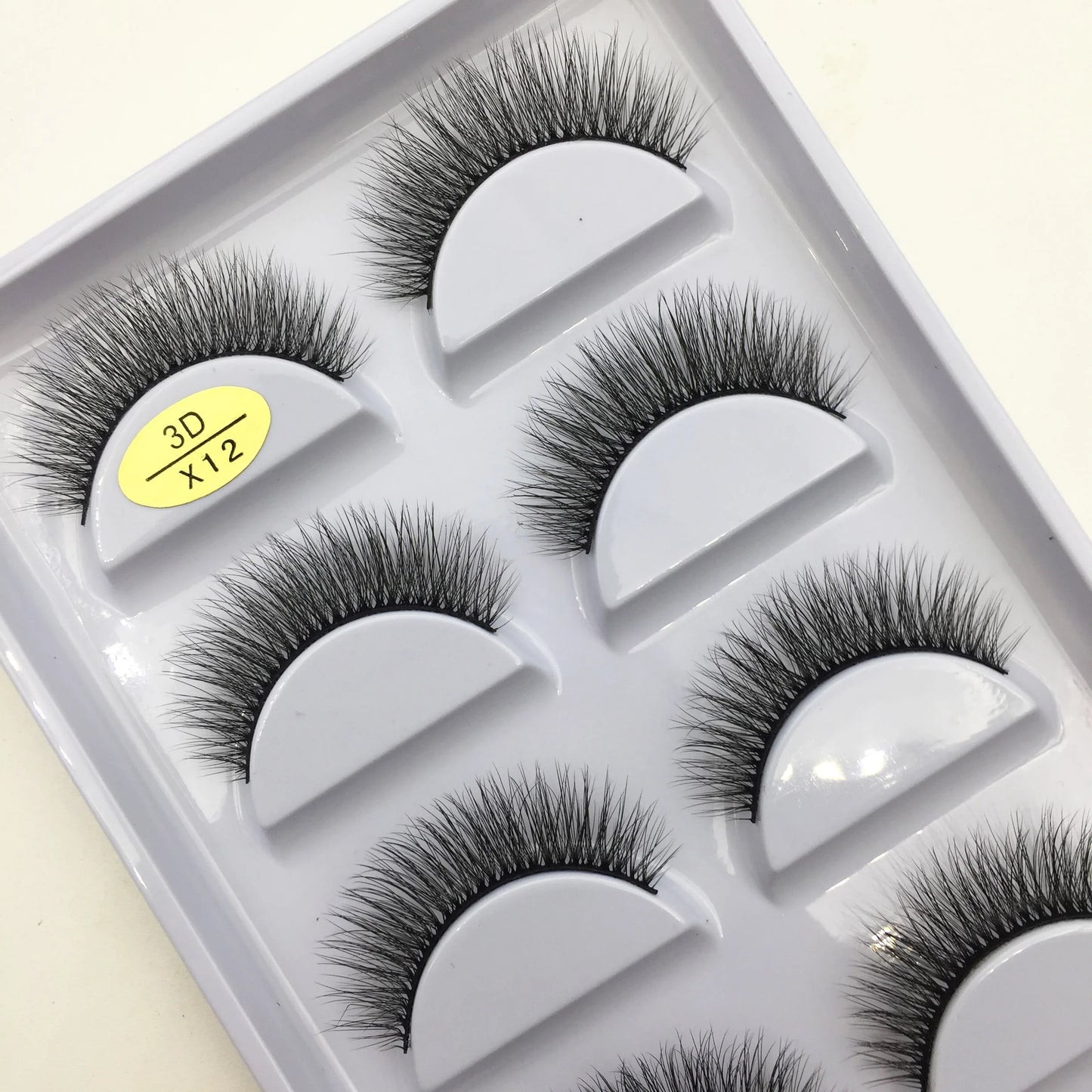 Natural 3D Mink False Eyelashes, Makeup Fake Eye Lashes, Faux Cils, Make Up Beauty Tools, Wholesale, 5 Pairs