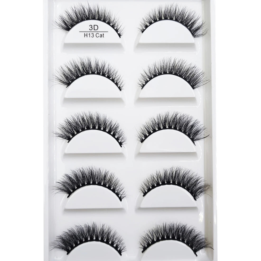 Natural 3D Mink False Eyelashes, Makeup Fake Eye Lashes, Faux Cils, Make Up Beauty Tools, Wholesale, 5 Pairs