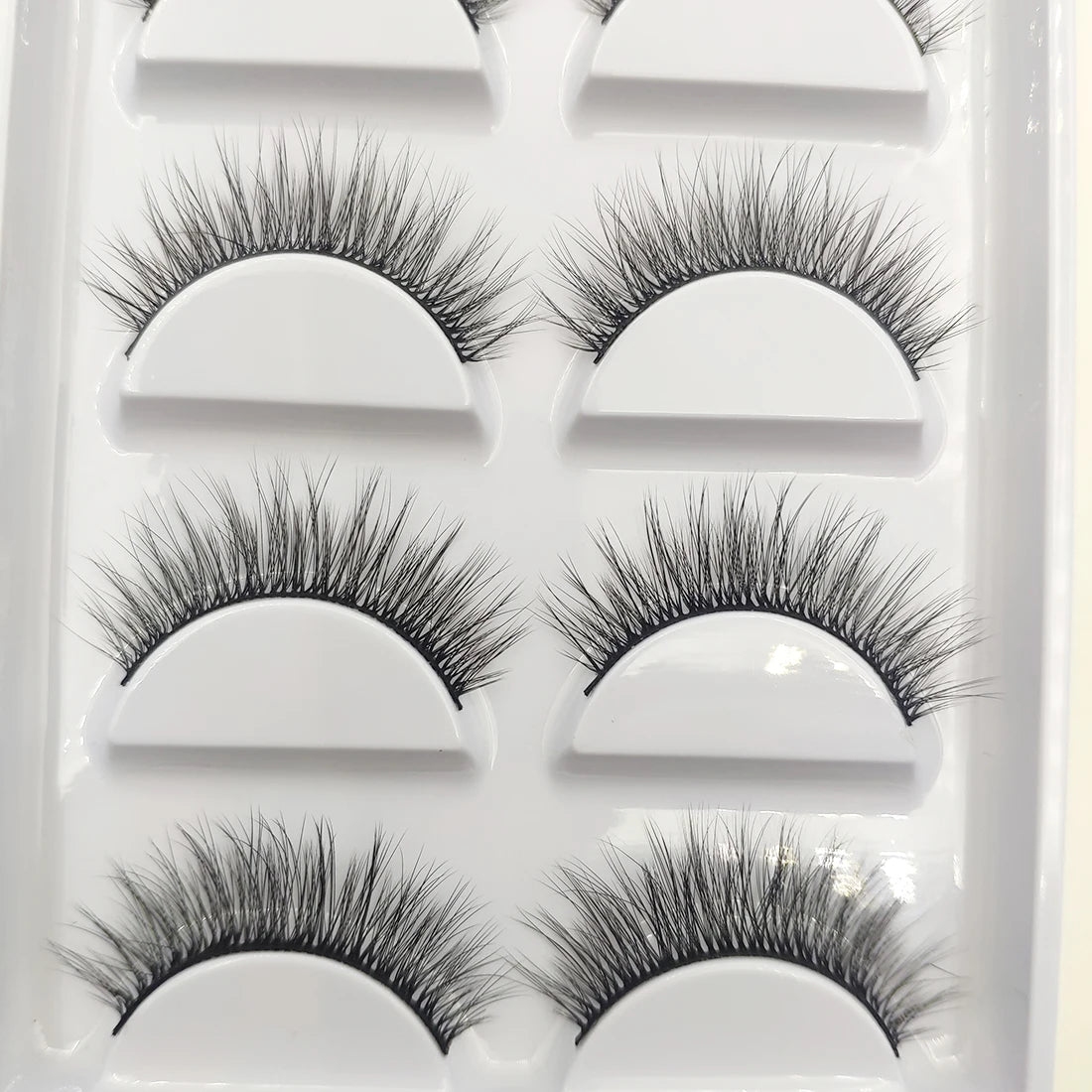 Natural 3D Mink False Eyelashes, Makeup Fake Eye Lashes, Faux Cils, Make Up Beauty Tools, Wholesale, 5 Pairs