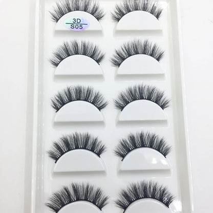 Natural 3D Mink False Eyelashes, Soft Wispy, Fluffy Eye Faux Lashes, Make Up Eyelash, Beauty Cat Cilios, 5 Pairs, 15 Styles