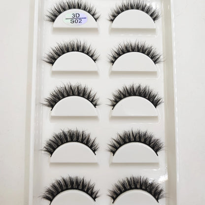 Natural 3D Mink False Eyelashes, Soft Wispy, Fluffy Eye Faux Lashes, Make Up Eyelash, Beauty Cat Cilios, 5 Pairs, 15 Styles