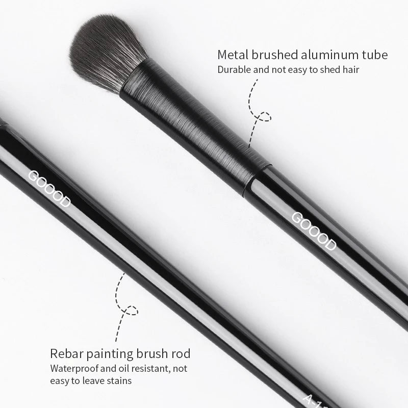 Natural Eye Makeup Brushes Set Eyeshadow Brush Eyebrow Contour Eyeliner Brush Women Eyes Cosmetic Blending Detail Make Up Tools