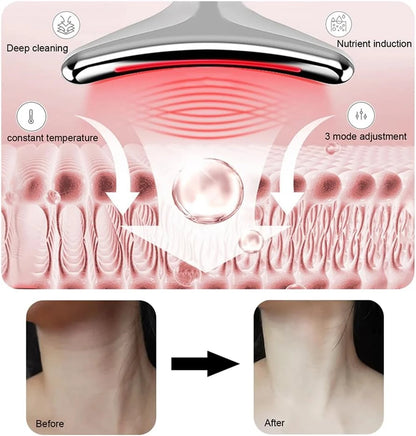 PC Neck Face Lifter EMS Neck Face Lifting Massager Skin Tighten Device LED Photon Therapy Anti Wrinkle Double Chin Remover 7 Modes