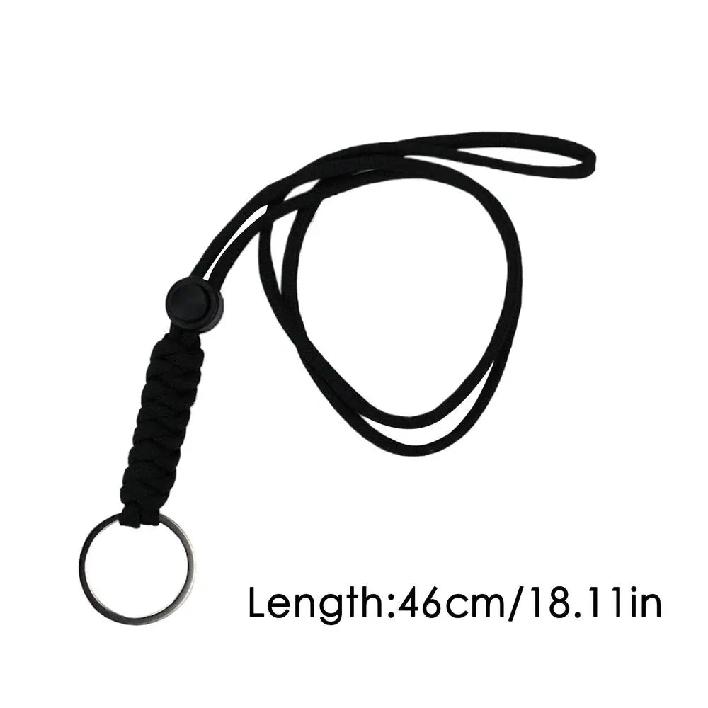 PC Neck Lanyards  Keys Heavy Duty Paracord Strap Necklace Adjustable Length