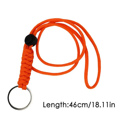 PC Neck Lanyards  Keys Heavy Duty Paracord Strap Necklace Adjustable Length