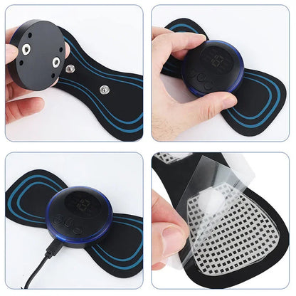 PC Neck Rechargeable Massager Electric Neck Massage EMS Cervical Vertebra M