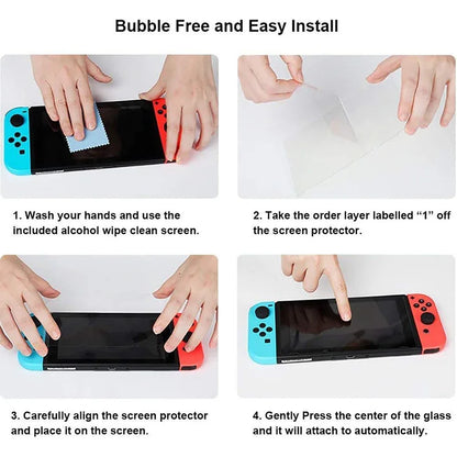 New 1 Pack Protective Glass for Nintend Switch Tempered Glass Screen Film Protector for Nintendos Switch NS Glass Accessories