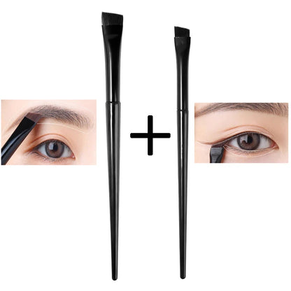 New 2-3pcs Blade Makeup Brushes Angled Thin Eyebrow Brush Flat Fine Eyeliner Brush Professional Liner Brow Beauty Make Up Tool