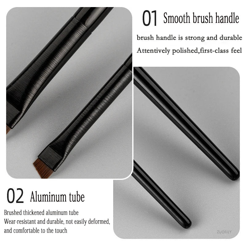 New 2-3pcs Blade Makeup Brushes Angled Thin Eyebrow Brush Flat Fine Eyeliner Brush Professional Liner Brow Beauty Make Up Tool