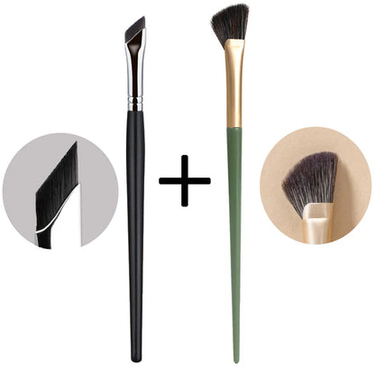 New 2-3pcs Blade Makeup Brushes Angled Thin Eyebrow Brush Flat Fine Eyeliner Brush Professional Liner Brow Beauty Make Up Tool