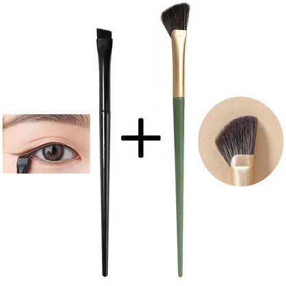 New 2-3pcs Blade Makeup Brushes Angled Thin Eyebrow Brush Flat Fine Eyeliner Brush Professional Liner Brow Beauty Make Up Tool