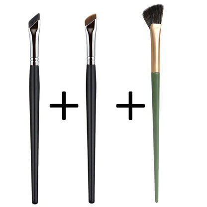 New 2-3pcs Blade Makeup Brushes Angled Thin Eyebrow Brush Flat Fine Eyeliner Brush Professional Liner Brow Beauty Make Up Tool