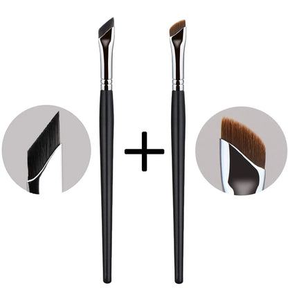 New 2-3pcs Blade Makeup Brushes Angled Thin Eyebrow Brush Flat Fine Eyeliner Brush Professional Liner Brow Beauty Make Up Tool