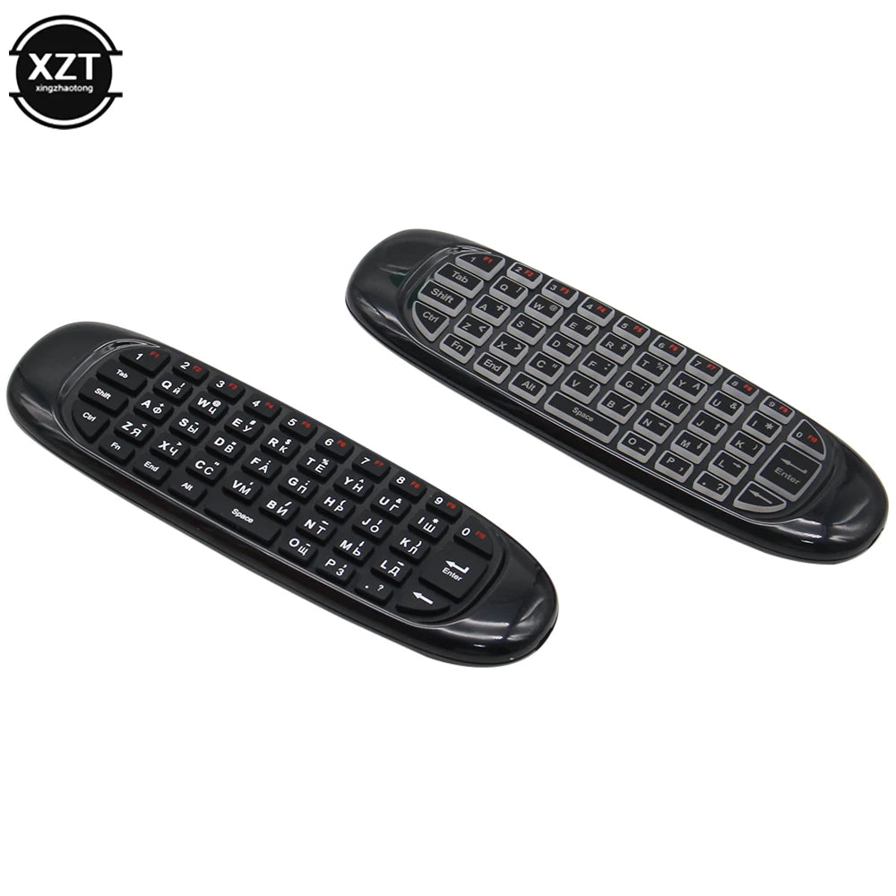 PCNew 2.4G RF Télécommande Air Mouse Anglais Russe Espagnol Clé Sans Fil