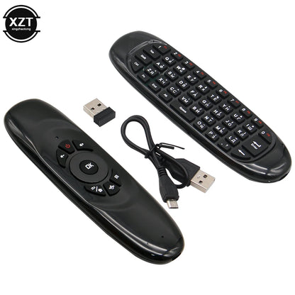 PCNew 2.4G RF Remote Control Air Mouse English Russian Spanish Wireless Key