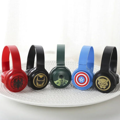 PCNew 2023  iron Man Bluetooth Headphones Over-Ear Wireless Stereo Earphone