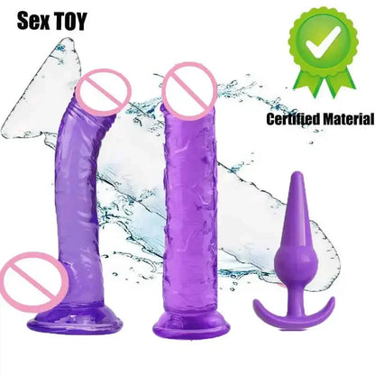 New 2024 Soft Dildo with Suction Cup Erotic Adult Gay Sex Toys Anal Plugs  Woman Sexyshop Penis Products Adult Toy Gode  18+