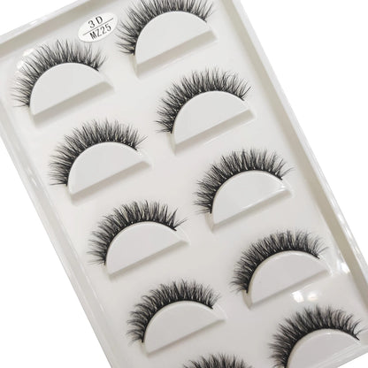 New 28 Style 5 Pairs Natural Mink False Eyelashes Makeup Eyelash Extension Fake Eye Lashes Faux Cils Make Up Beauty Cilios