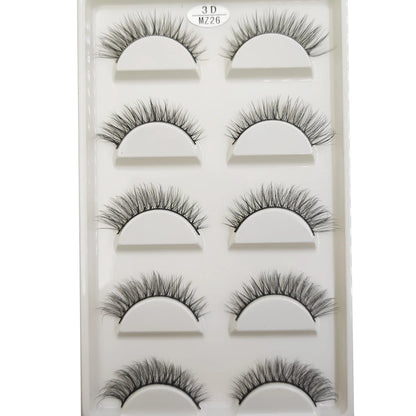 New 28 Style 5 Pairs Natural Mink False Eyelashes Makeup Eyelash Extension Fake Eye Lashes Faux Cils Make Up Beauty Cilios