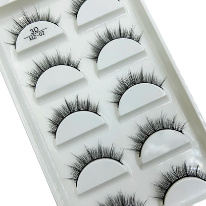 New 28 Style 5 Pairs Natural Mink False Eyelashes Makeup Eyelash Extension Fake Eye Lashes Faux Cils Make Up Beauty Cilios