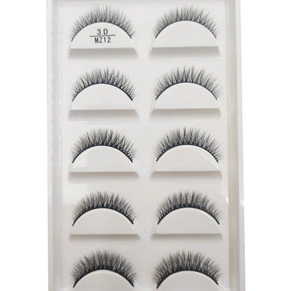 New 28 Style 5 Pairs Natural Mink False Eyelashes Makeup Eyelash Extension Fake Eye Lashes Faux Cils Make Up Beauty Cilios