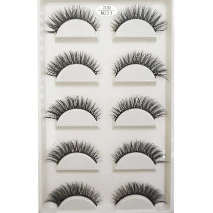 New 28 Style 5 Pairs Natural Mink False Eyelashes Makeup Eyelash Extension Fake Eye Lashes Faux Cils Make Up Beauty Cilios