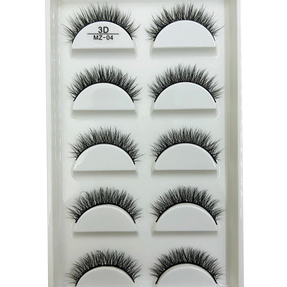 New 28 Style 5 Pairs Natural Mink False Eyelashes Makeup Eyelash Extension Fake Eye Lashes Faux Cils Make Up Beauty Cilios