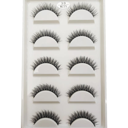 New 28 Style 5 Pairs Natural Mink False Eyelashes Makeup Eyelash Extension Fake Eye Lashes Faux Cils Make Up Beauty Cilios