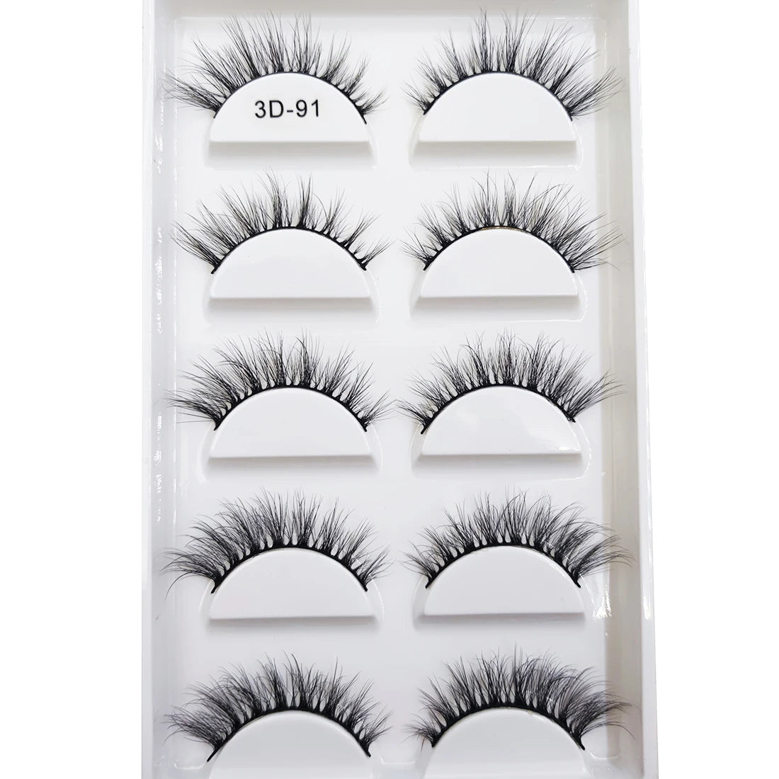 New 5 Pairs Natural 3D False Eyelashes Makeup Mink Eyelash Fake Eye Lashes Faux Cils Make Up Beauty Maquillaje Tools H13 Cat