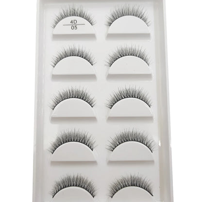 New 5 Pairs Natural Mink False Eyelashes Makeup Short Eyelash Extension Fake Eye Lashes Faux Cils Make Up Beauty Cilios