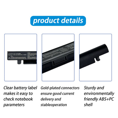 PC New A41-X550A 14.4V 6800mAh 4Cell Laptop Battery  ASUS A41-X550 X450 X550 X550C X550B X550V X450C X550CA X452EA X452C