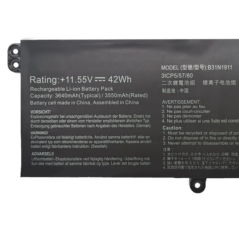 PC New  B31N1911 Battery For Asus VivoBook Flip 14 TM420IA Series V4050FF V4050FA M413DA-WS51 F413FFK433FA