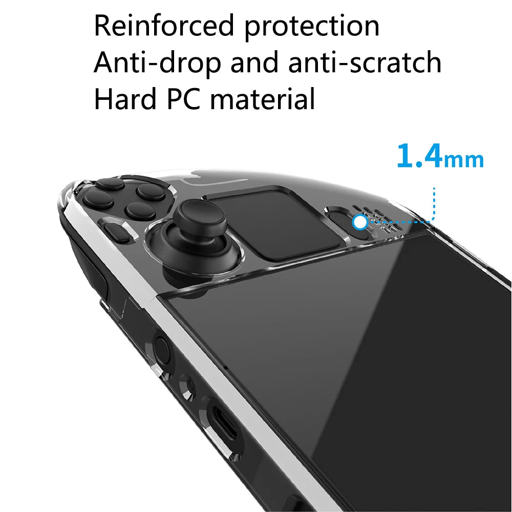 New Detachable Crystal Steam Deck PC Case Protective Cover Shell for Steam Deck Controller Cover Case Accessories